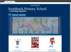 Primary school website - Homepage 