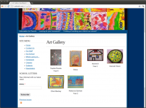 Primary school website - Gallery 